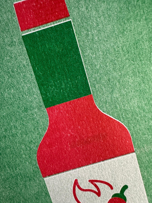 Hot Sauce - Risograph Print, 8x10