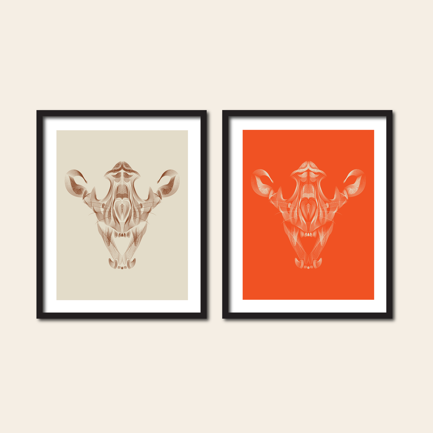 Tiger Skull - Print, 8x10, 11x14