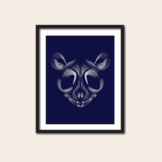 Mouse Skull - Print, 8x10, 11x14