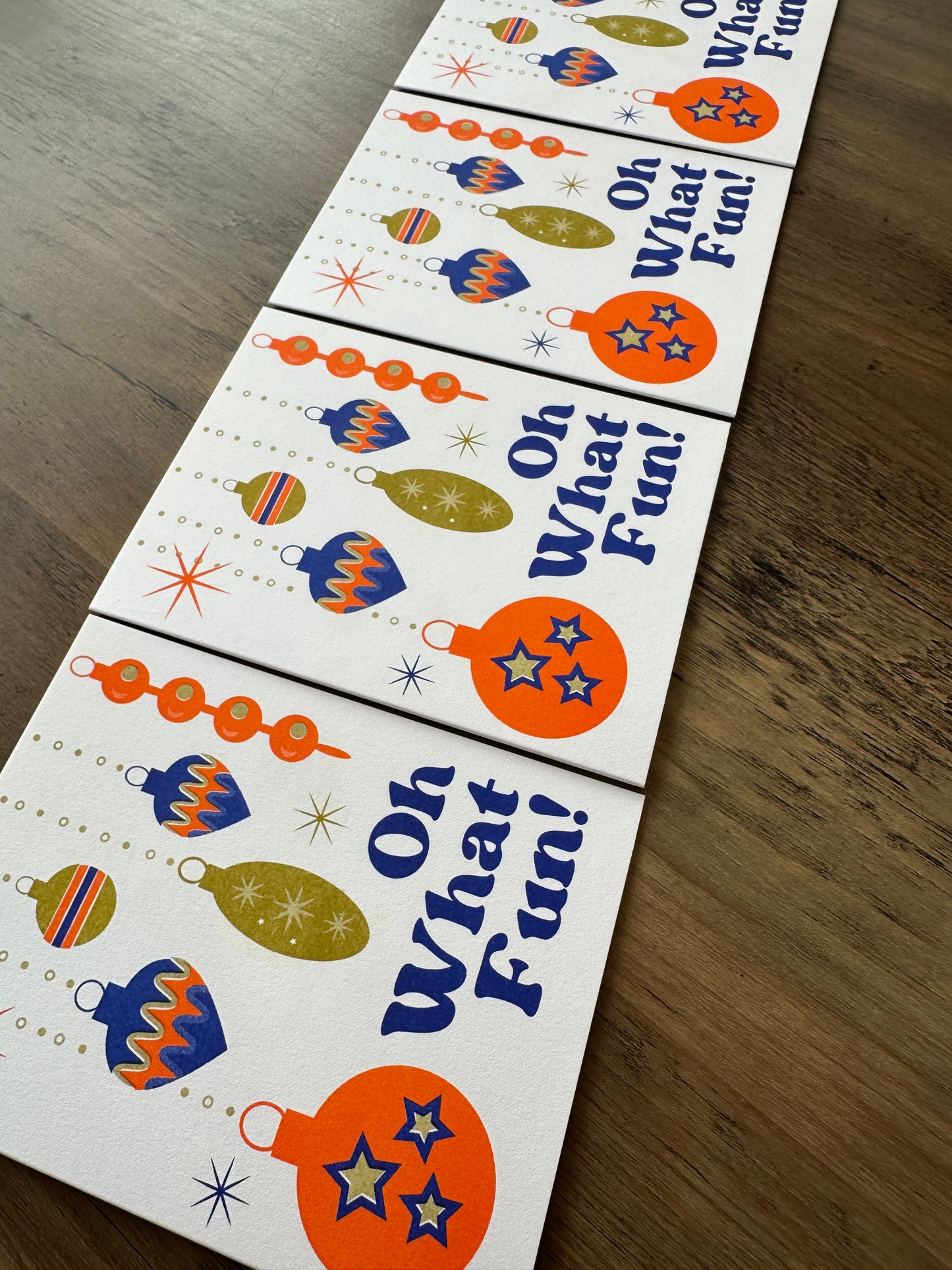 Oh What Fun! - Holiday Risograph Card