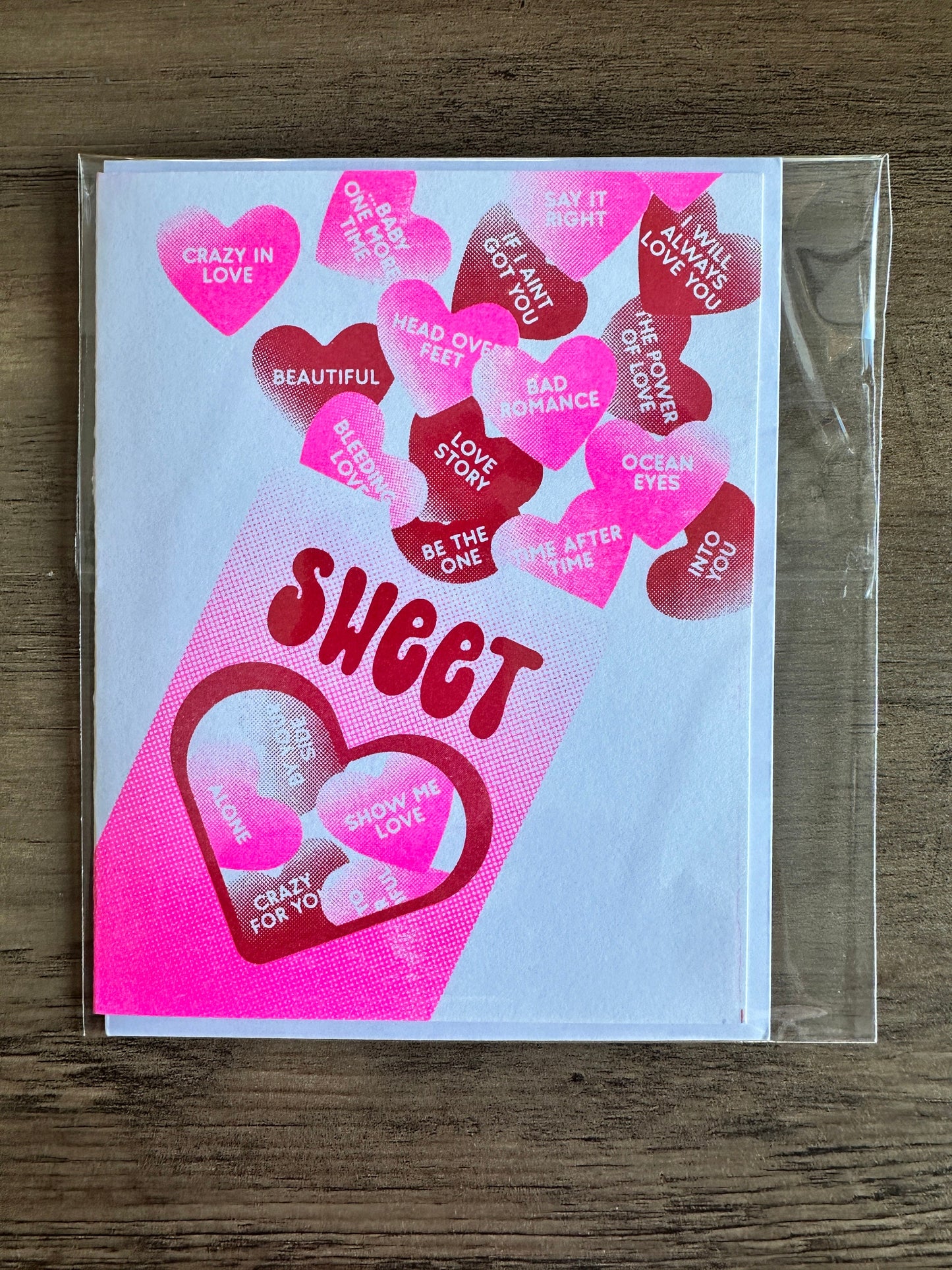 Pop Queens Love Songs - Risograph Card