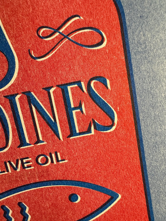 Sardines in Olive Oil - Risograph Print, 8x10