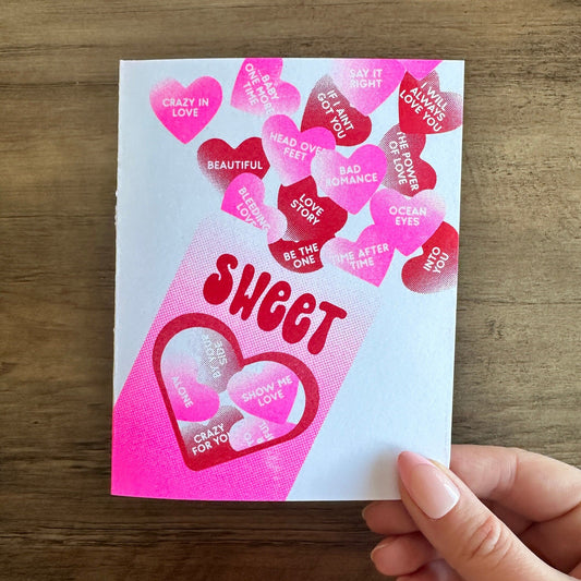 Pop Queens Love Songs - Risograph Card