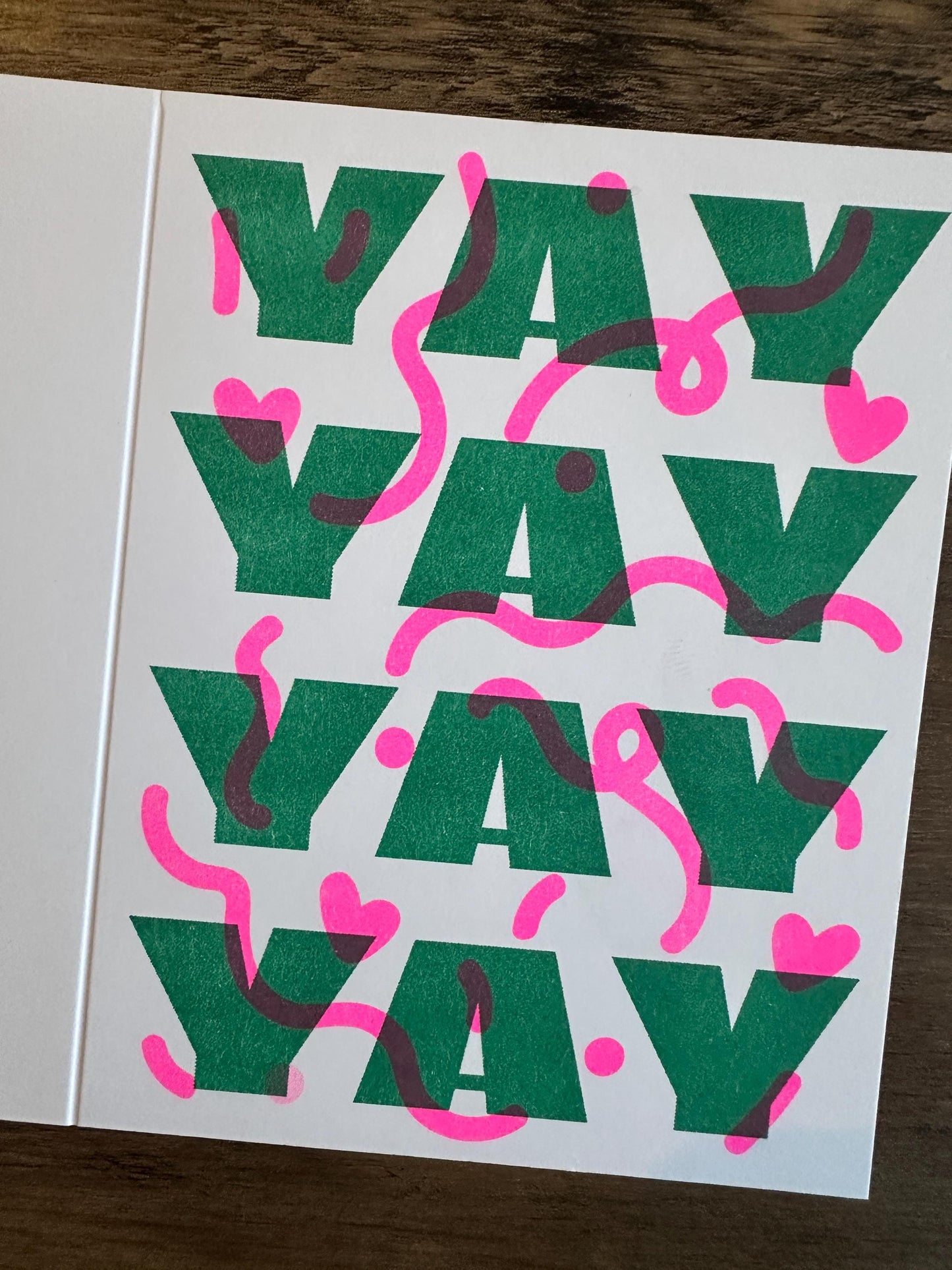 YAY - Risograph Card