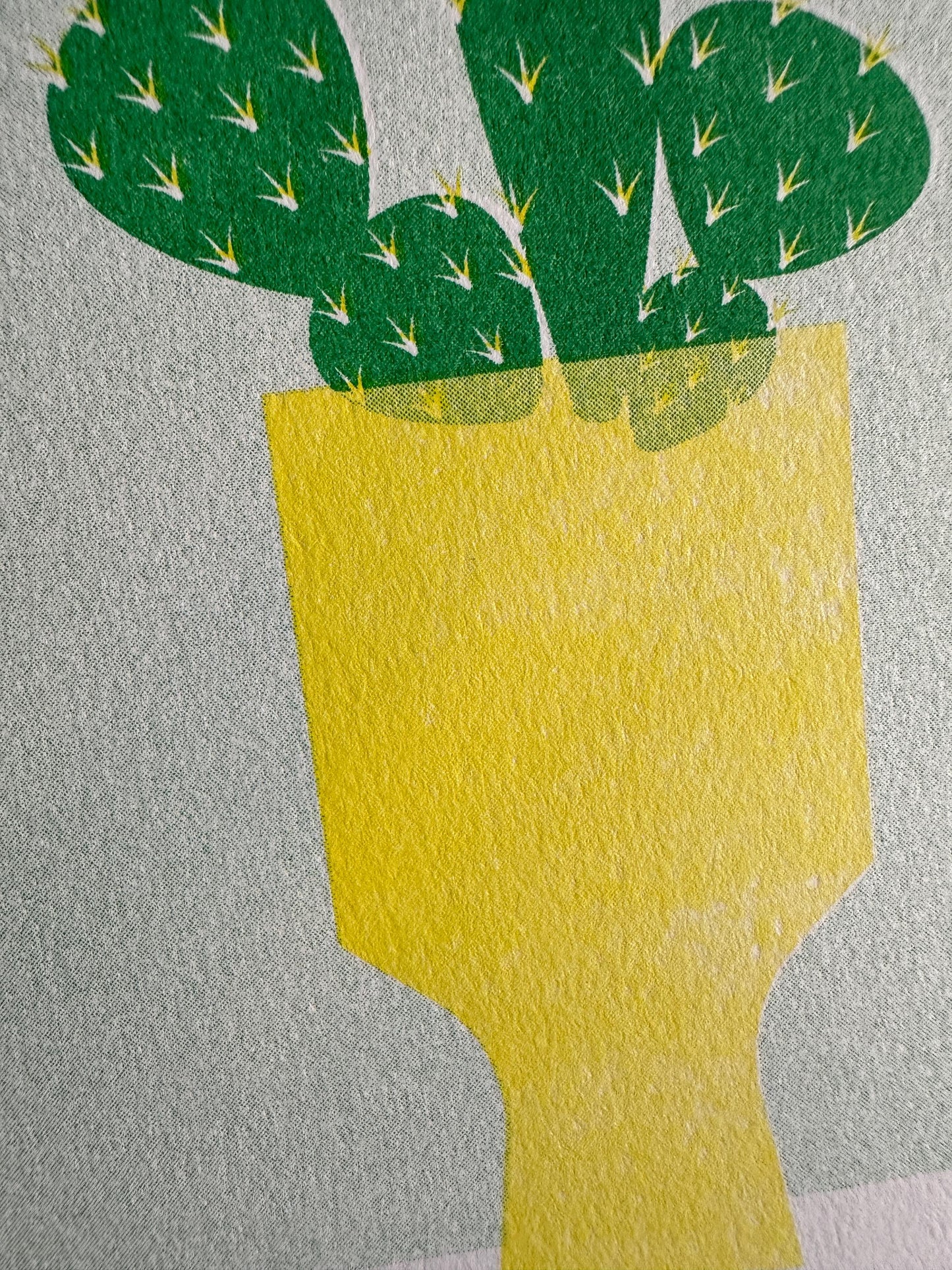 Blooming Cactus - Risograph Print, 8x10
