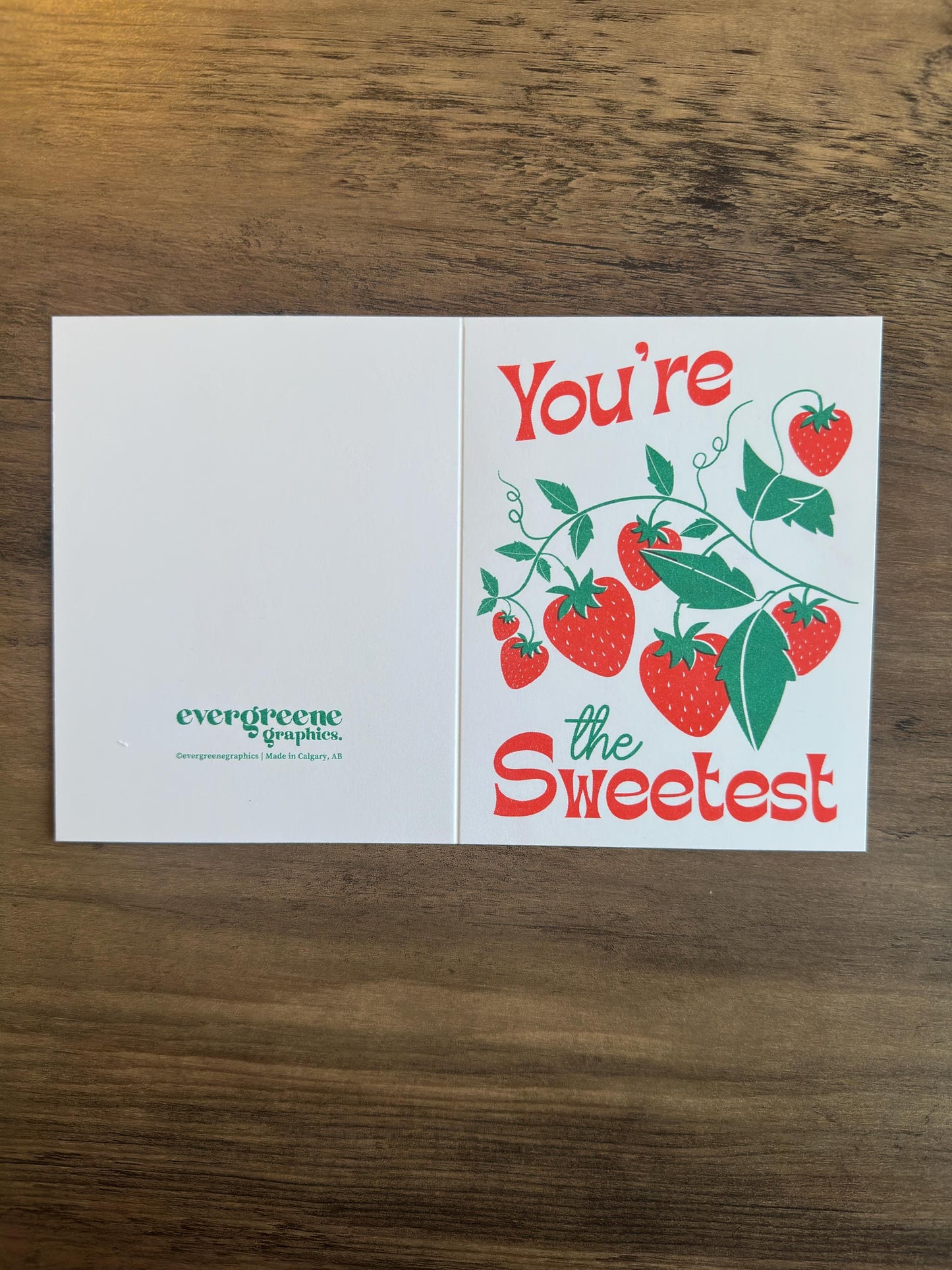 You're the Sweetest - Risograph Card