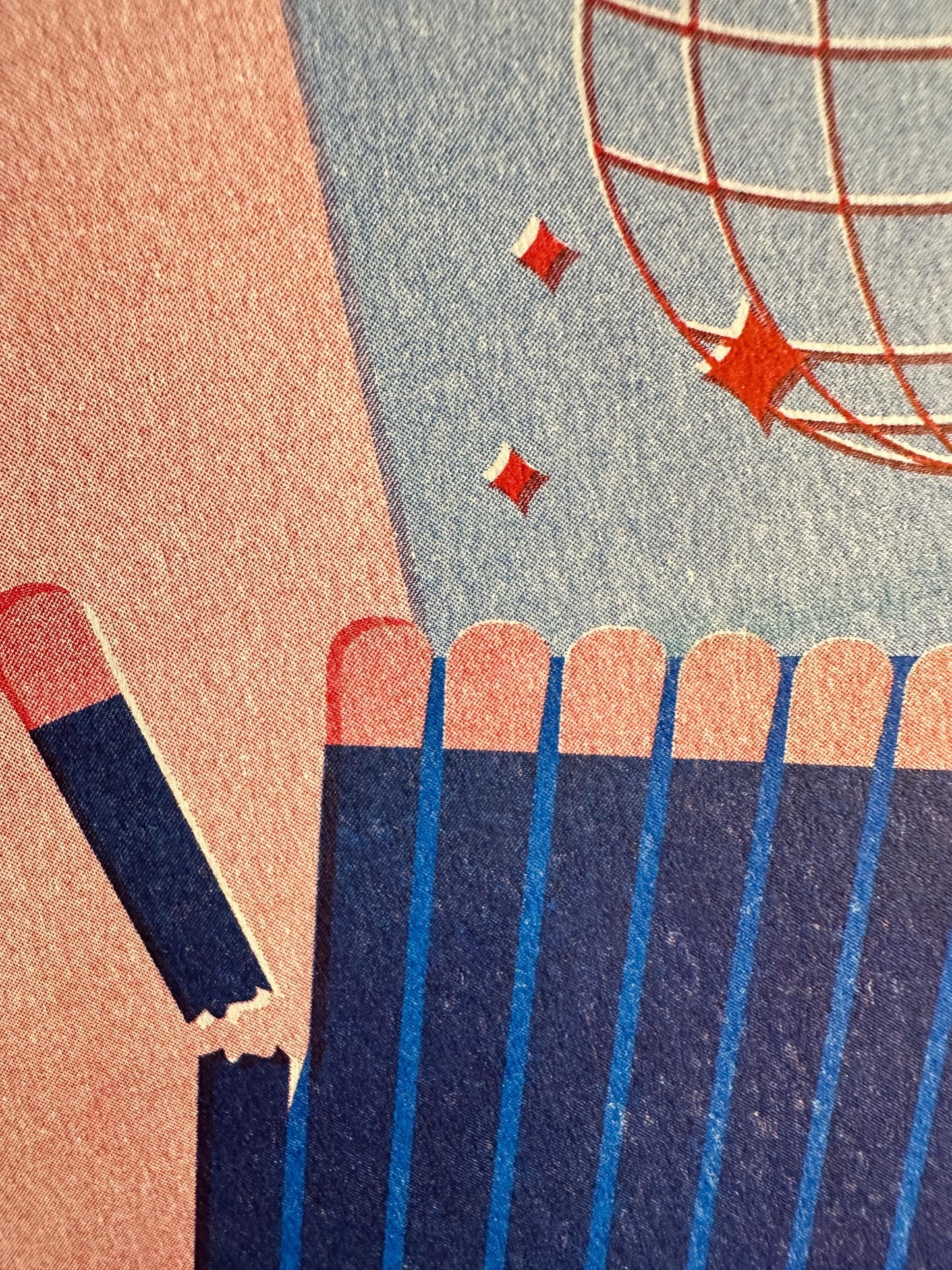 Disco Matches - Risograph Print, 8x10