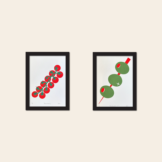 vine + dandy- Screen Print (2 layer),  5x7