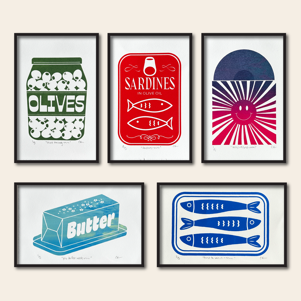 mini prints - Screen Print (1 layer),  4x6
