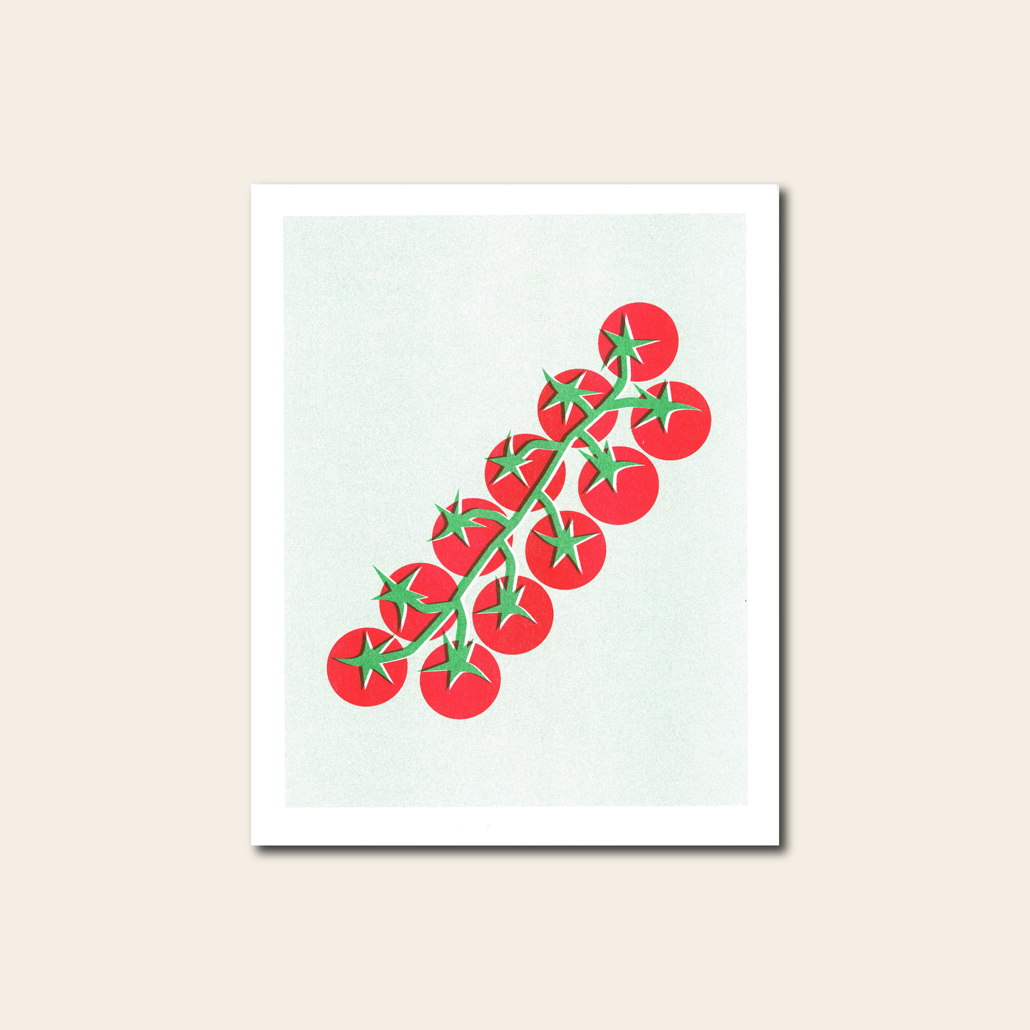 Tomatoes on the Vine - Risograph Print, 8x10