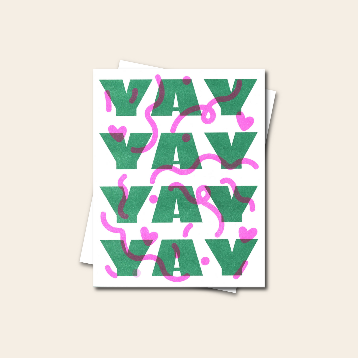 YAY - Risograph Card