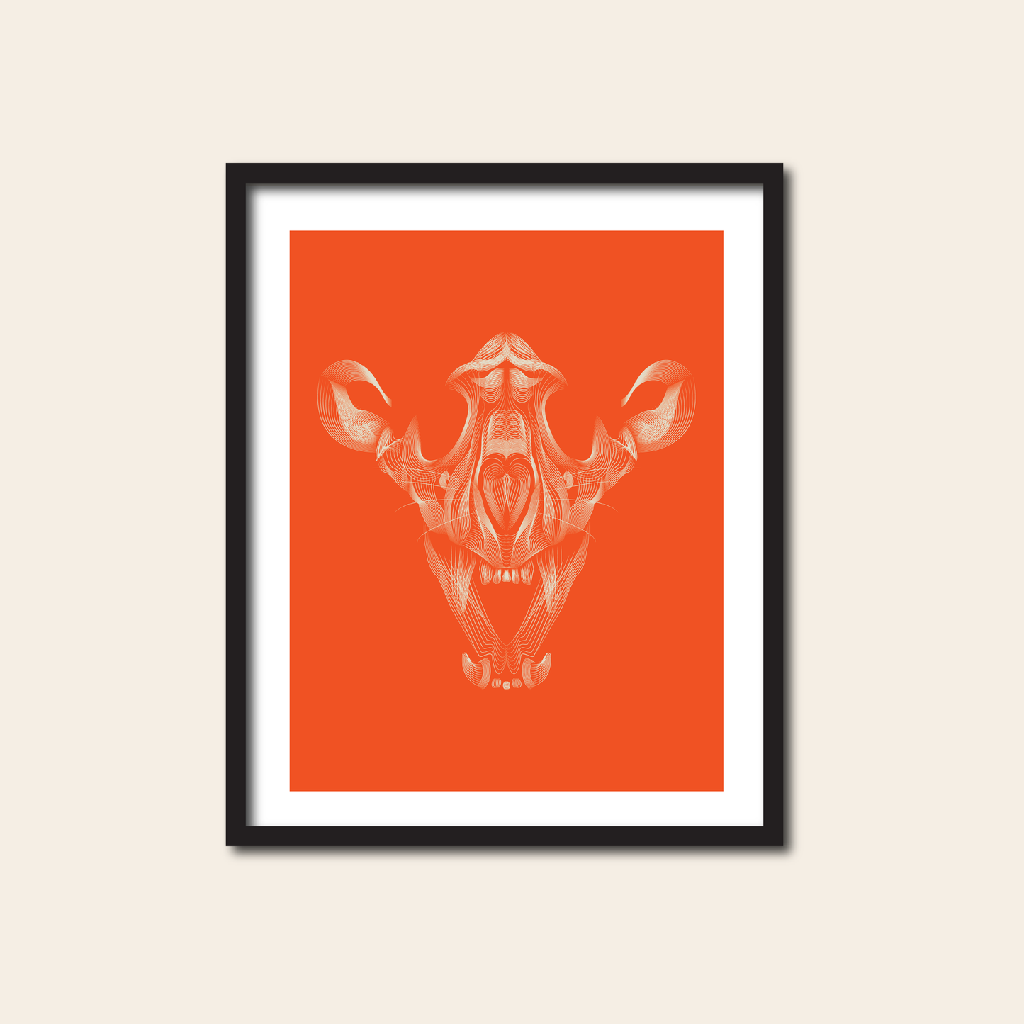 Tiger Skull - Print, 8x10, 11x14