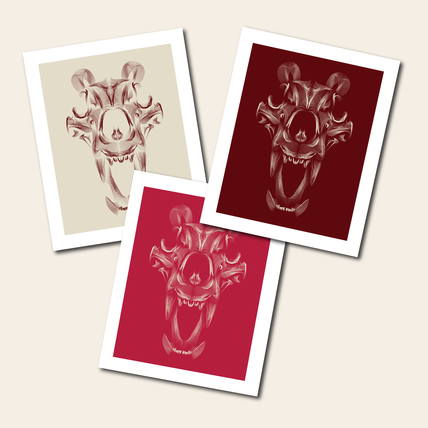 Bear Skull - Print, 8x10, 11x14