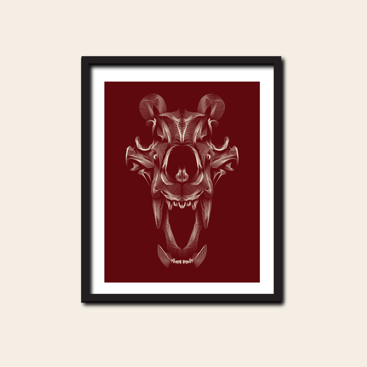 Bear Skull - Print, 8x10, 11x14