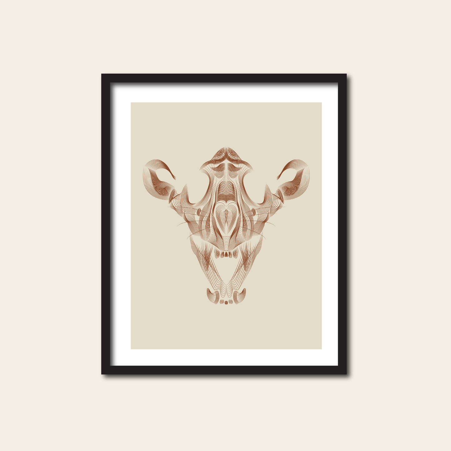 Tiger Skull - Print, 8x10, 11x14