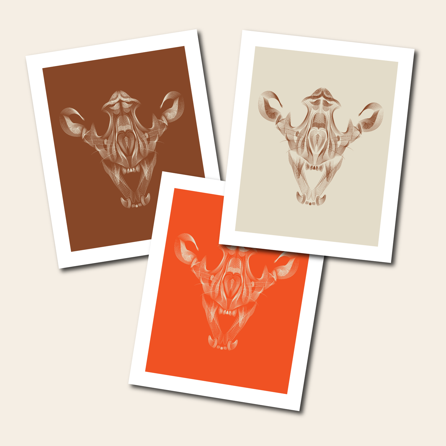 Tiger Skull - Print, 8x10, 11x14