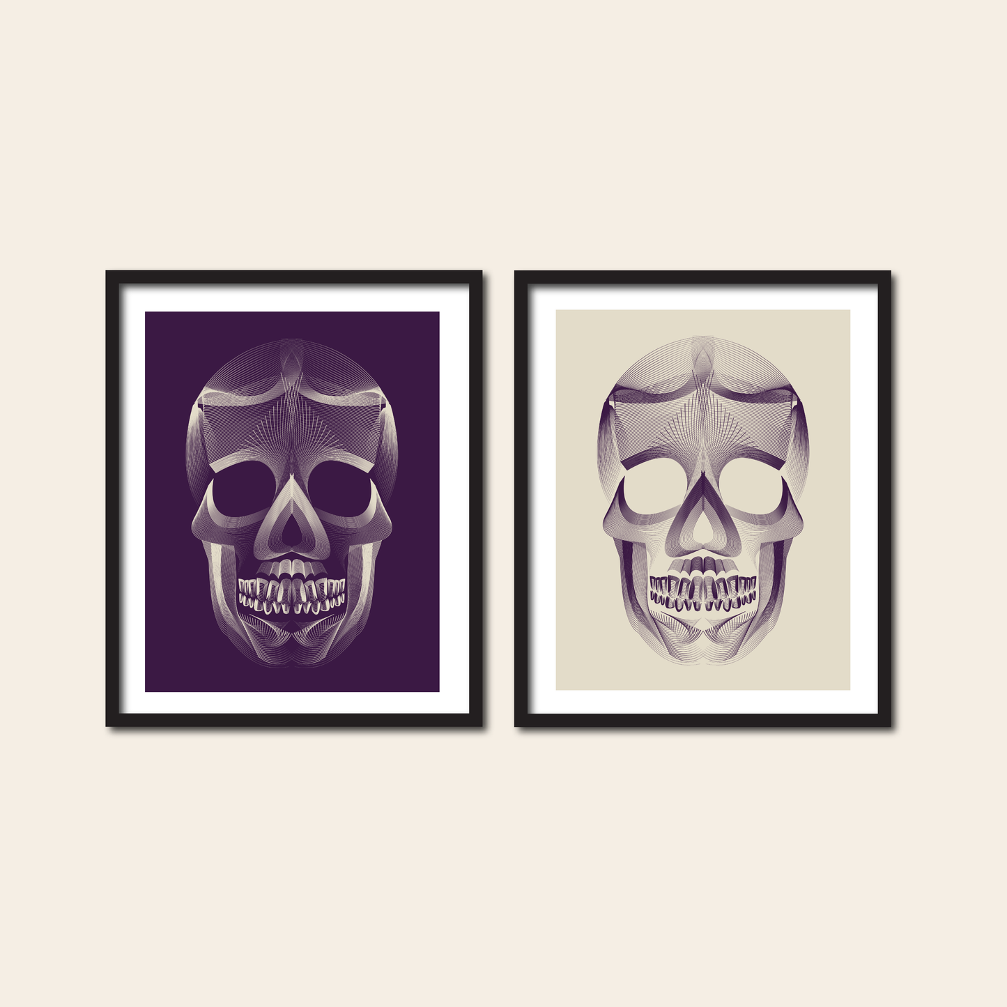 Skull Illustration - Print, 8x10, 11x14