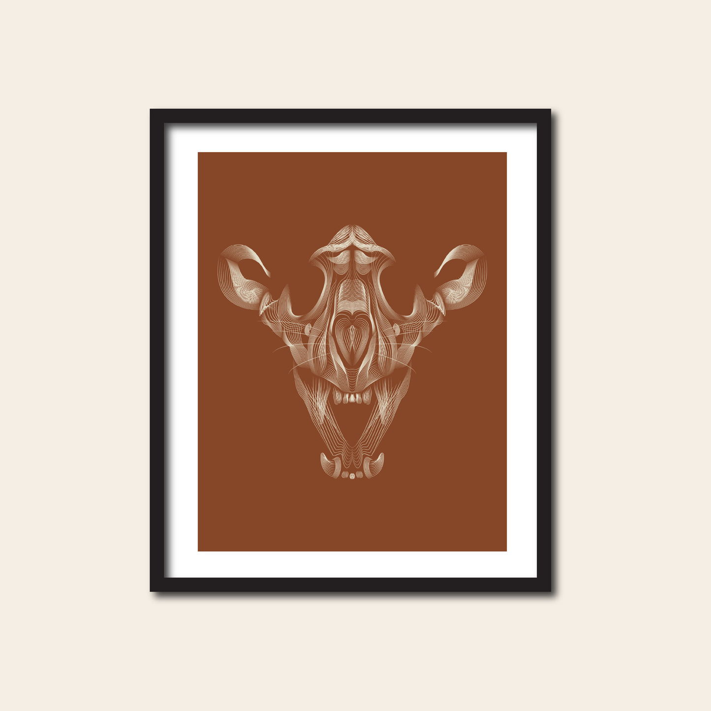 Tiger Skull - Print, 8x10, 11x14