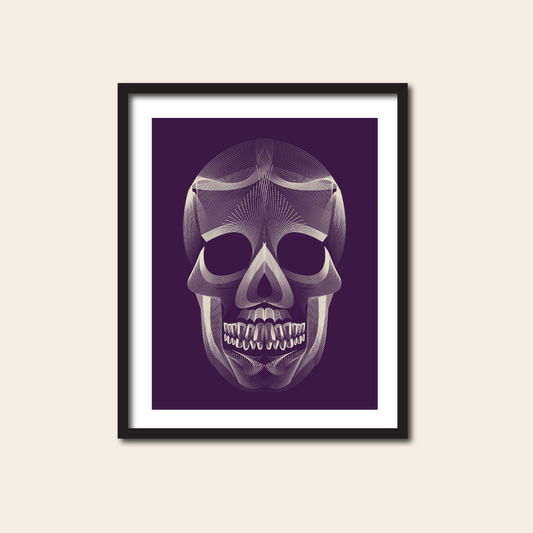 Skull Illustration - Print, 8x10, 11x14