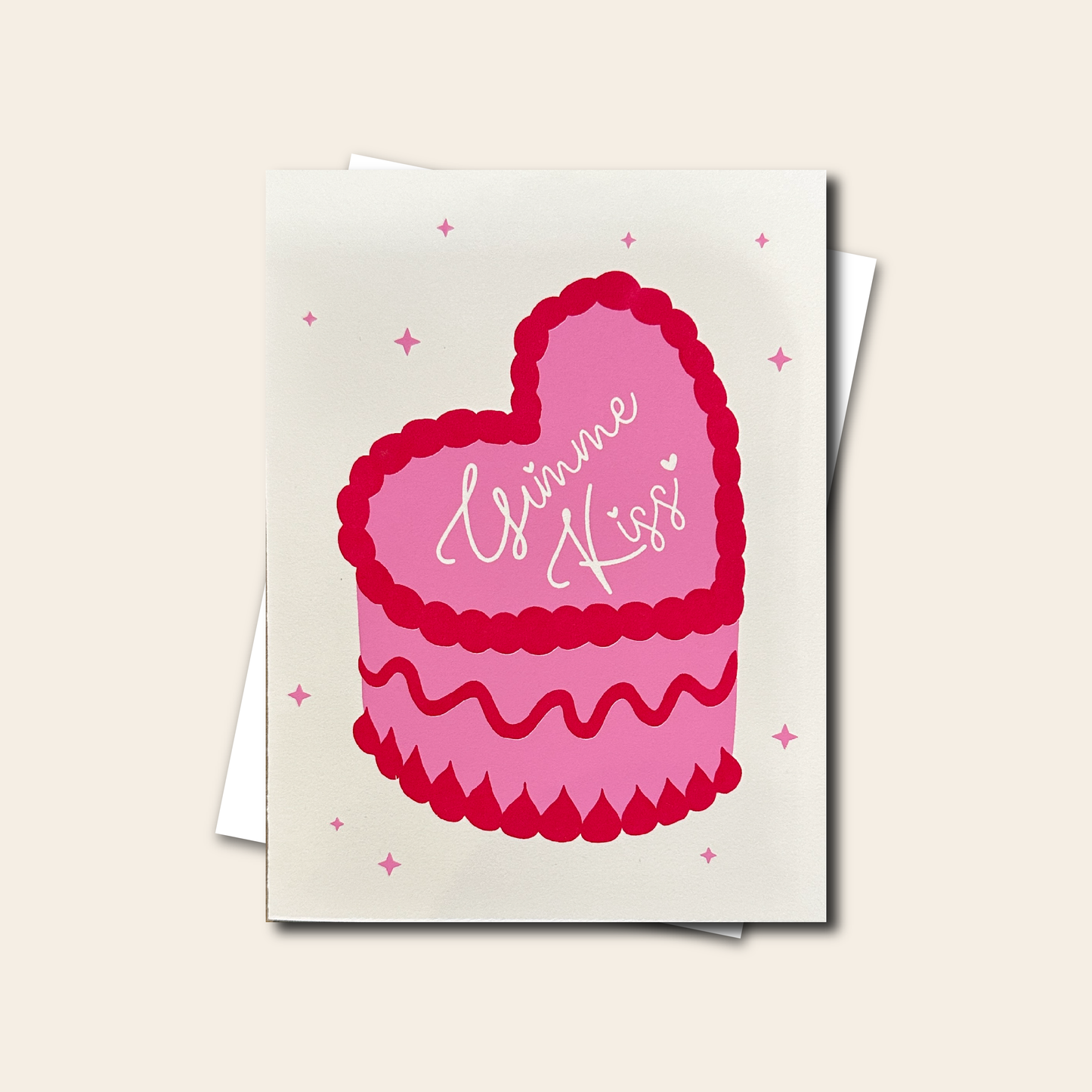 Gimme Kiss - Valentine's Day Heated Rivalry Screen Print Card