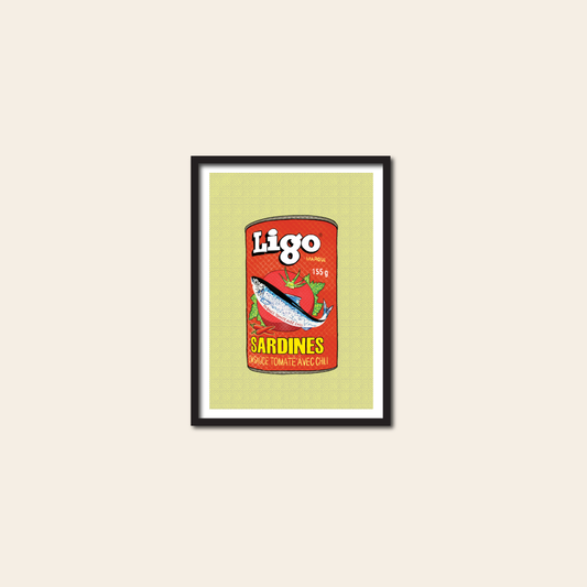 "Ligo" Sardine Print,  5x7