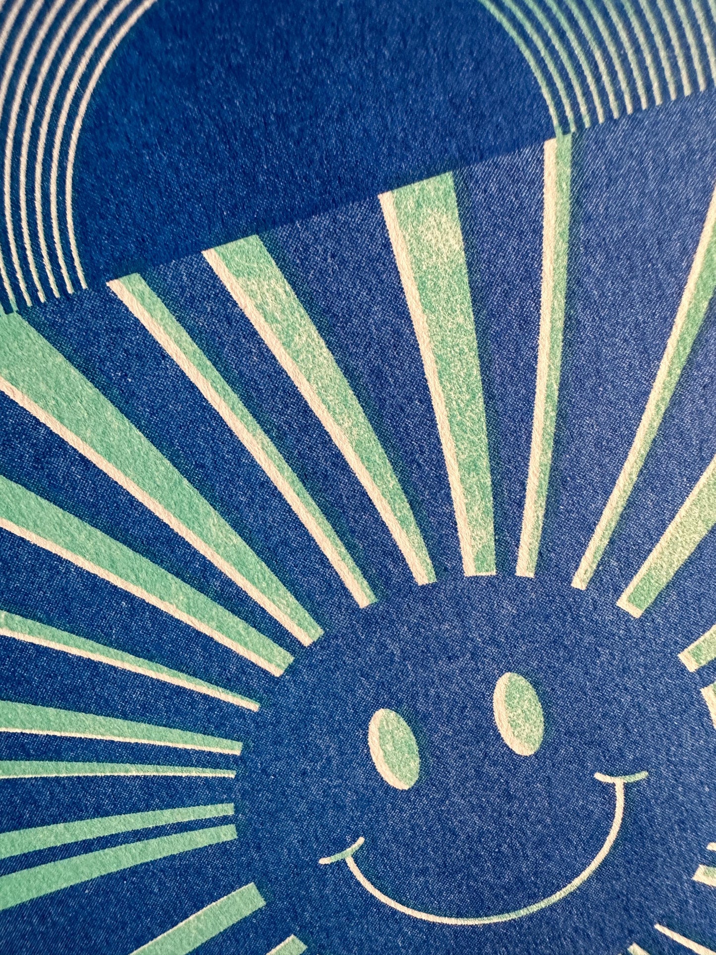 Vinyl Record - Risograph Print,  8x10