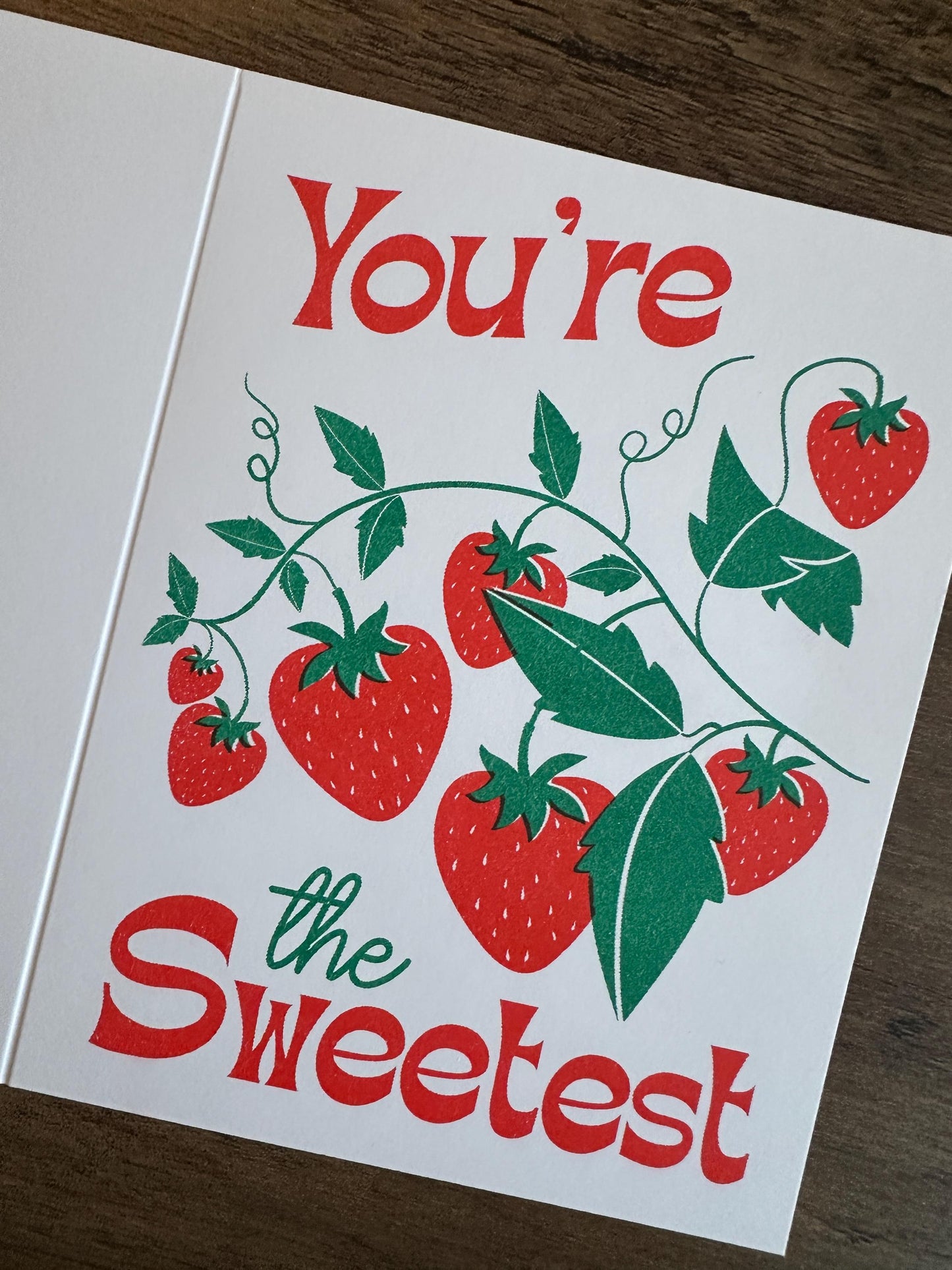 You're the Sweetest - Risograph Card