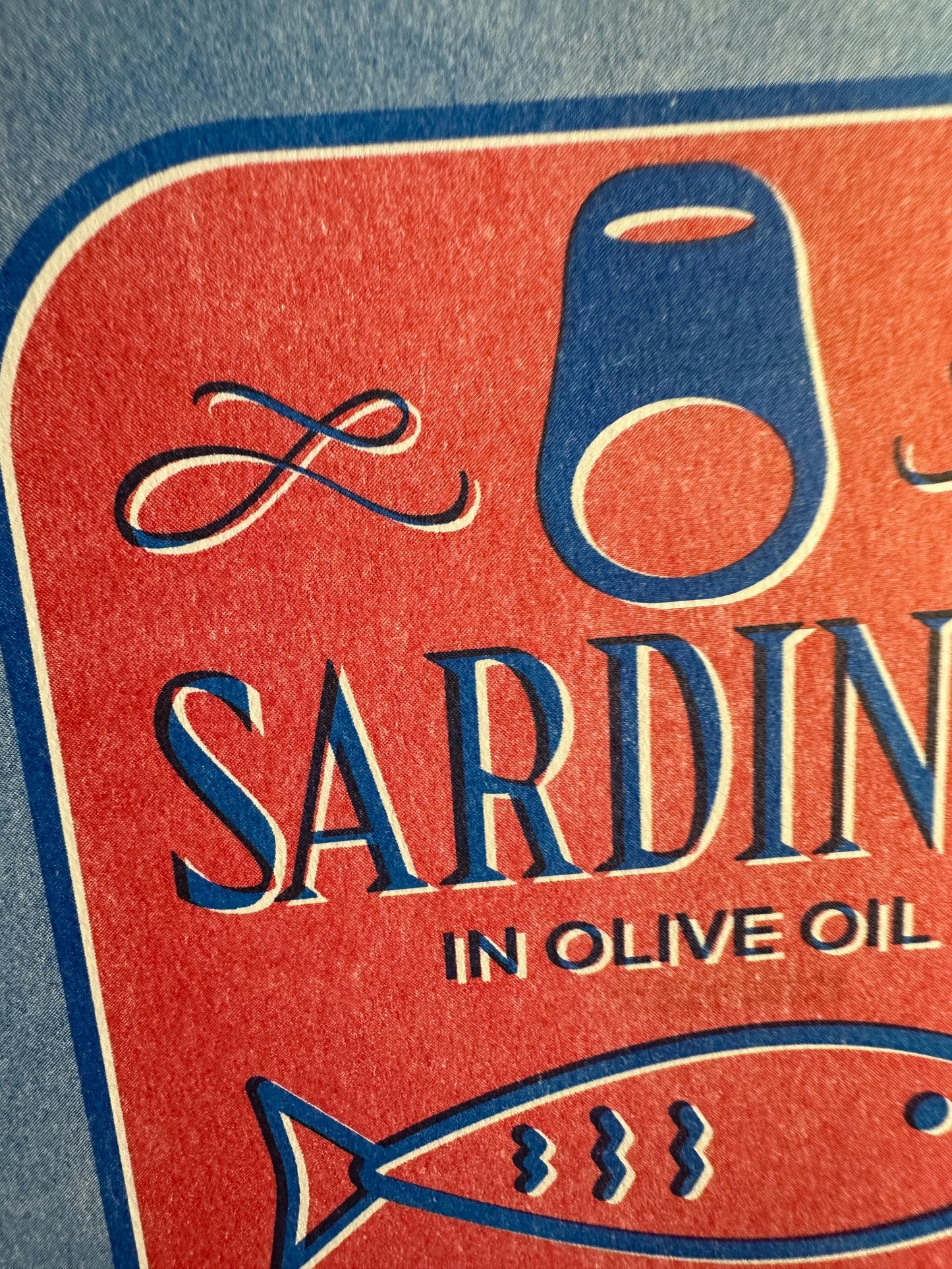Sardines in Olive Oil - Risograph Print, 8x10