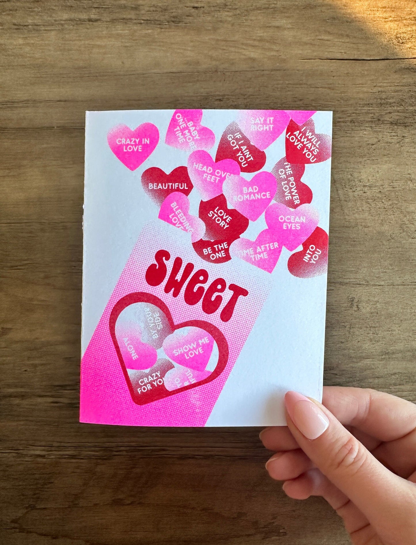 Pop Queens Love Songs - Risograph Card