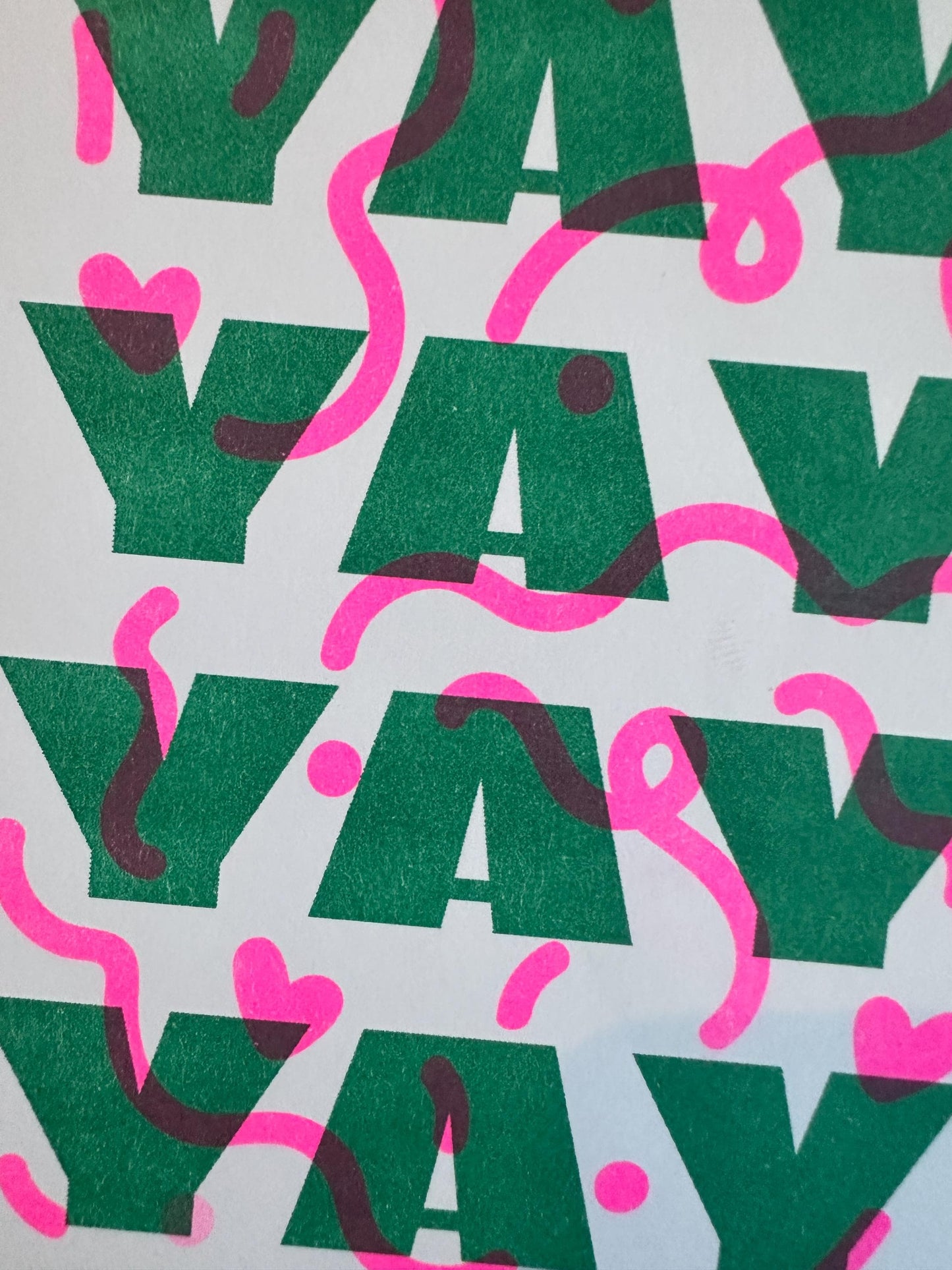 YAY - Risograph Card